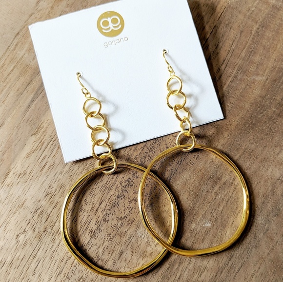 Gorjana Jewelry - NWT Gorjana 18k Gold Plate Chain & Hoop Earrings